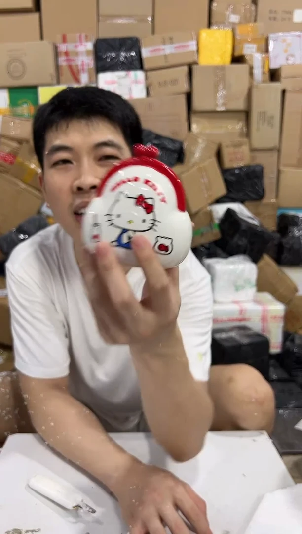 瓷片kt猫钱包造型存钱罐