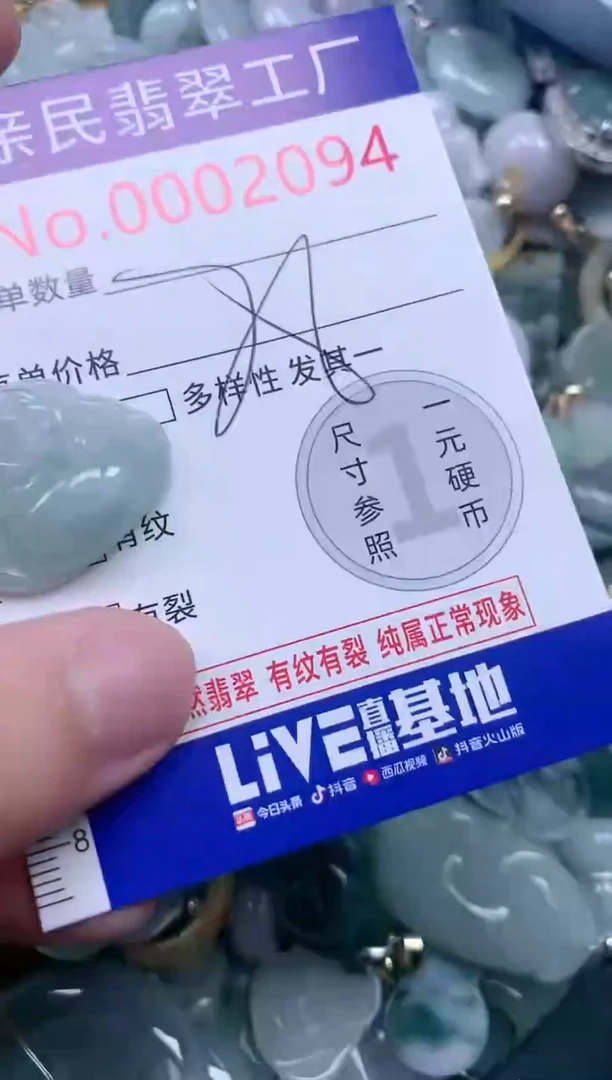 翡翠未镶嵌吊坠(不含链)2094