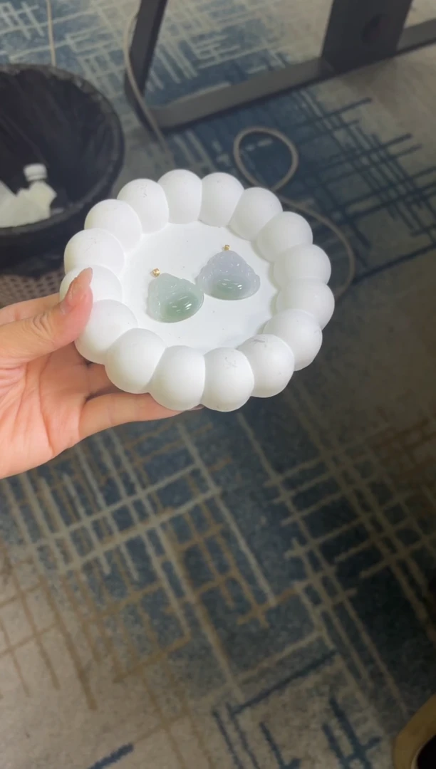 18K金镶嵌挂件翡翠多样性发一件426#-A2-449