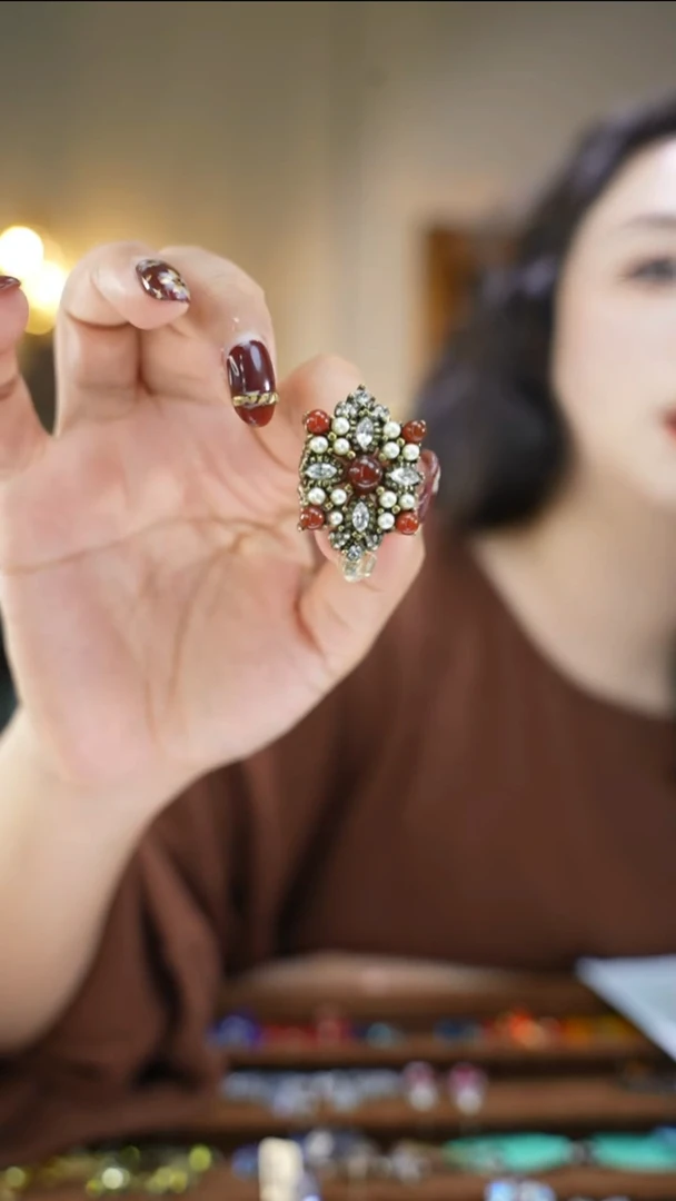 铜合金无?红戒指