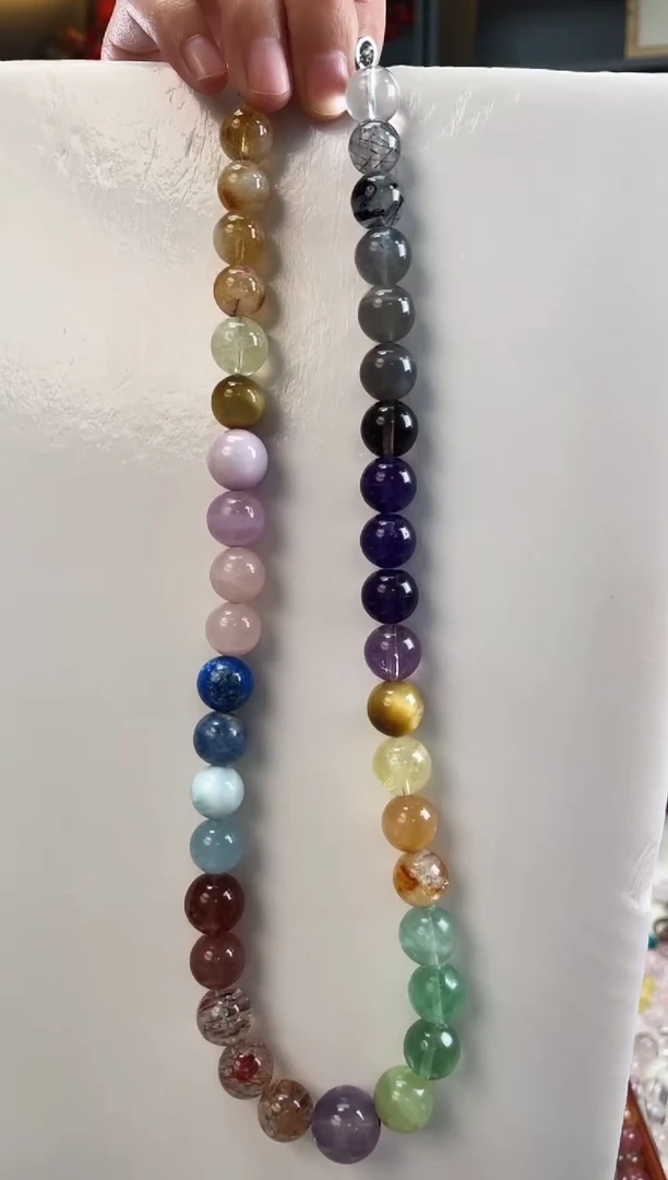 未镶嵌手链水晶彩虹多宝项链