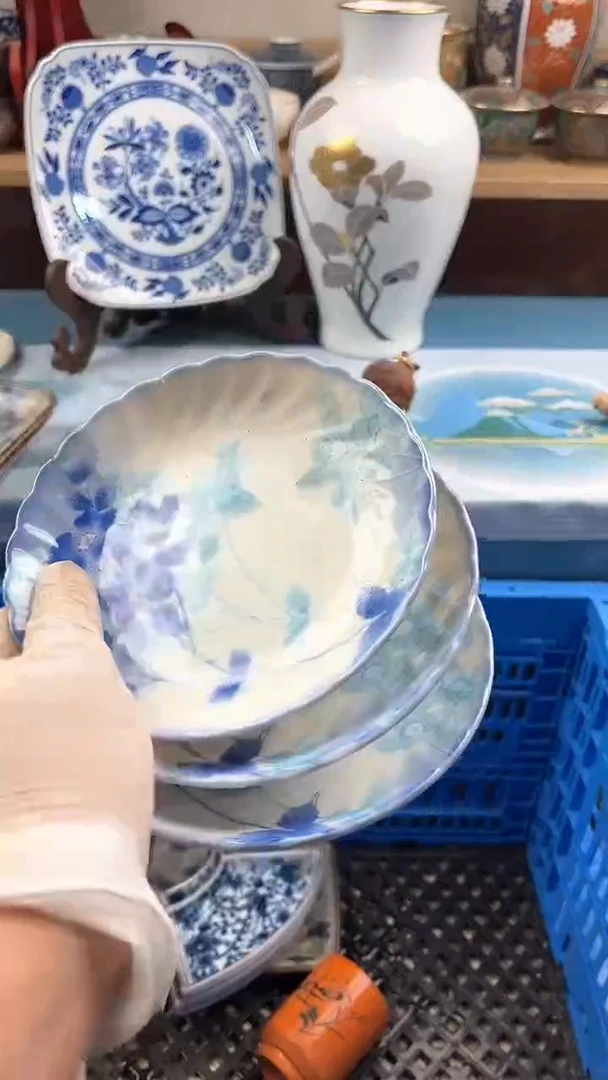 瓷片英歌瓷器满19.9包邮