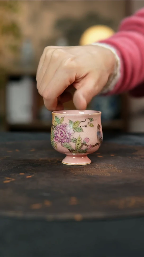 景德镇陶瓷杯碗柴烧多人