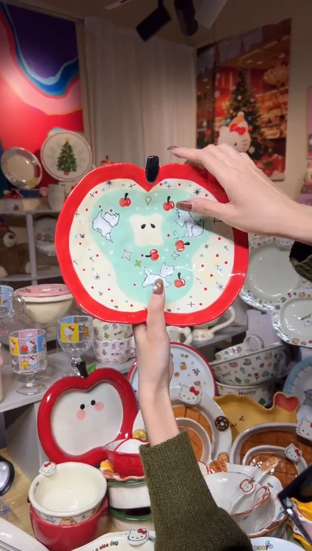 瓷可爱餐具发图片款