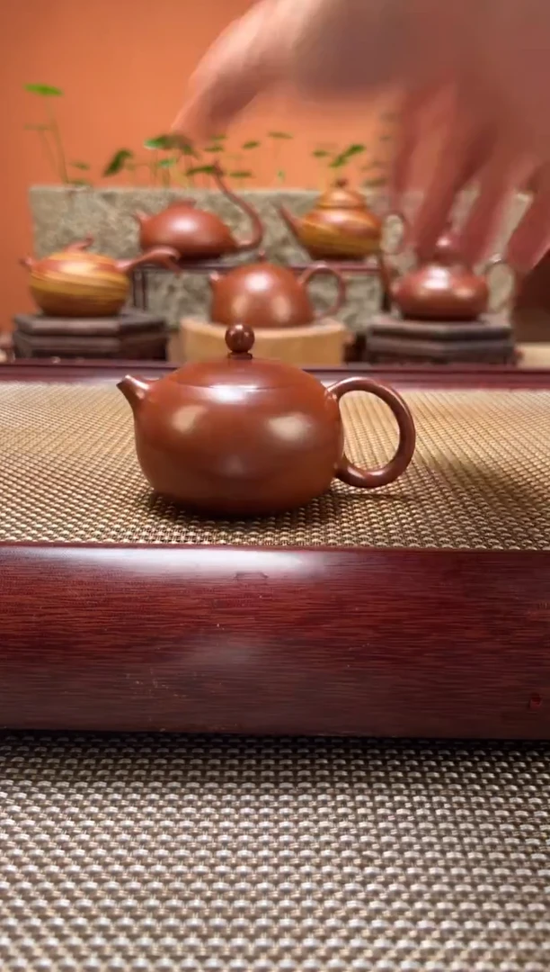 茶壶紫砂圆西施 精工全手 原矿朱泥