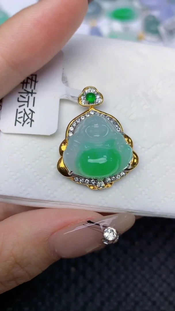 颈饰未镶嵌翡翠A货假一赔三支持复检百元以上九元证书费自理