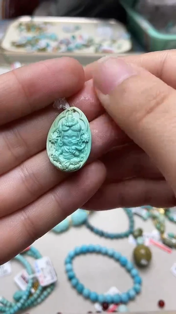 未镶嵌绿松石挂件84