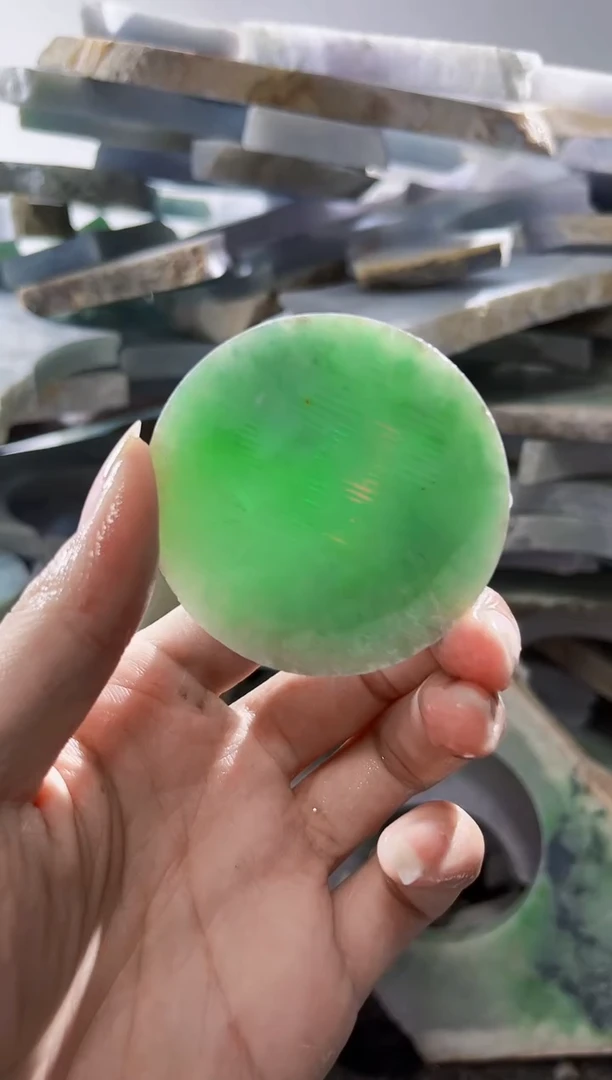 裸石翡翠缅甸翡翠A货陈8679