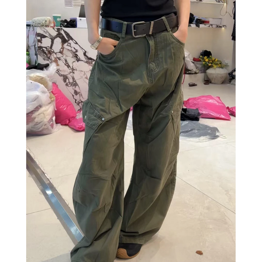 香香老板娘定制高腰百搭工装裤#9909