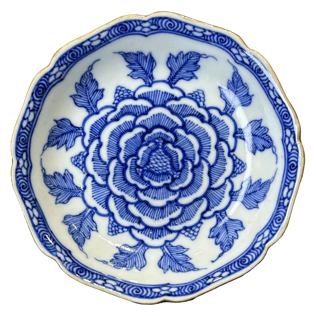 25150199x铁线描牡丹葡萄八方洗子