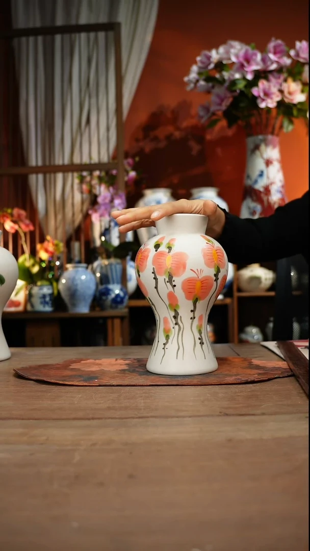 当代高温釉下彩手绘陶瓷餐具