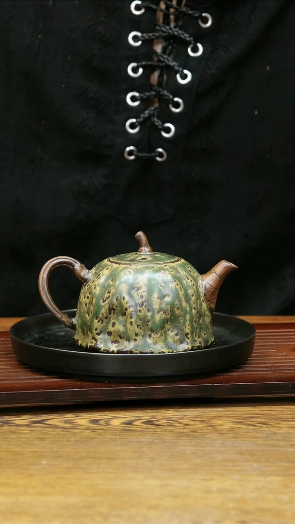 柴烧老岩泥高温茶器皿