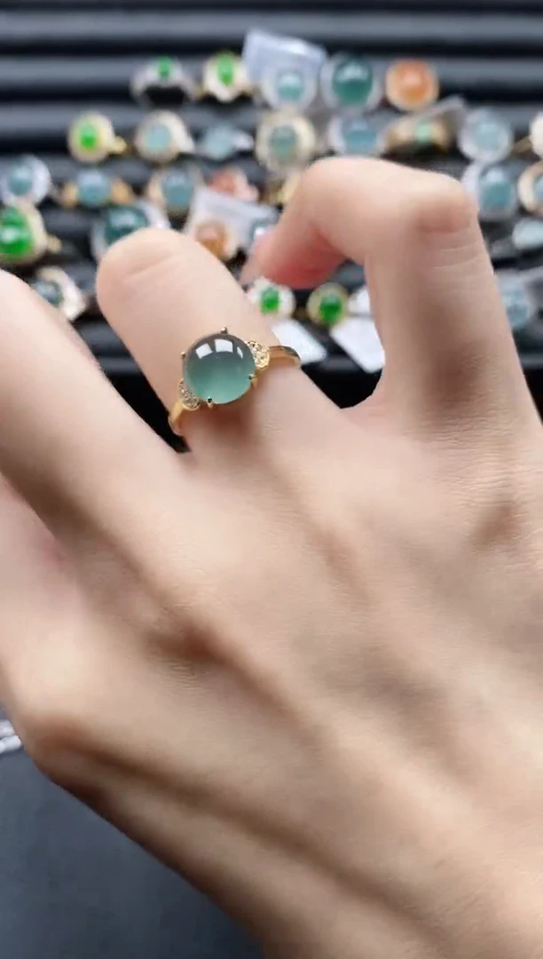 【闪购商品】翡翠戒指银S925镶嵌11111