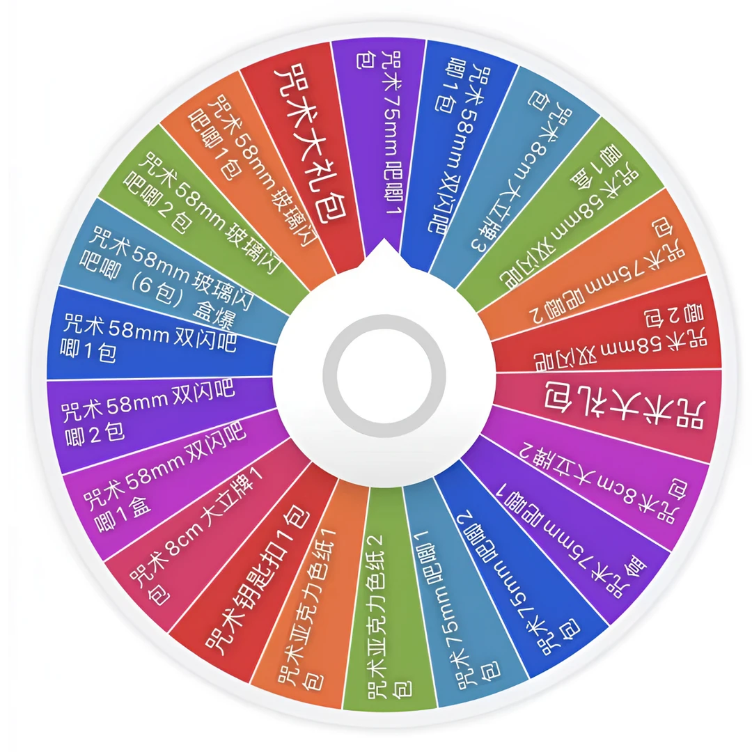 【咒术专属大转盘】咒术回战吧唧 立牌 钥匙扣 色纸盲盒周边