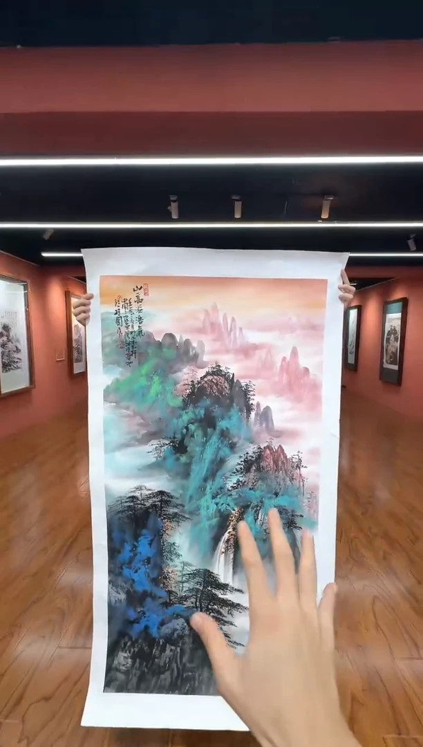 国画孙桂国老师作品，带合影证书3-42