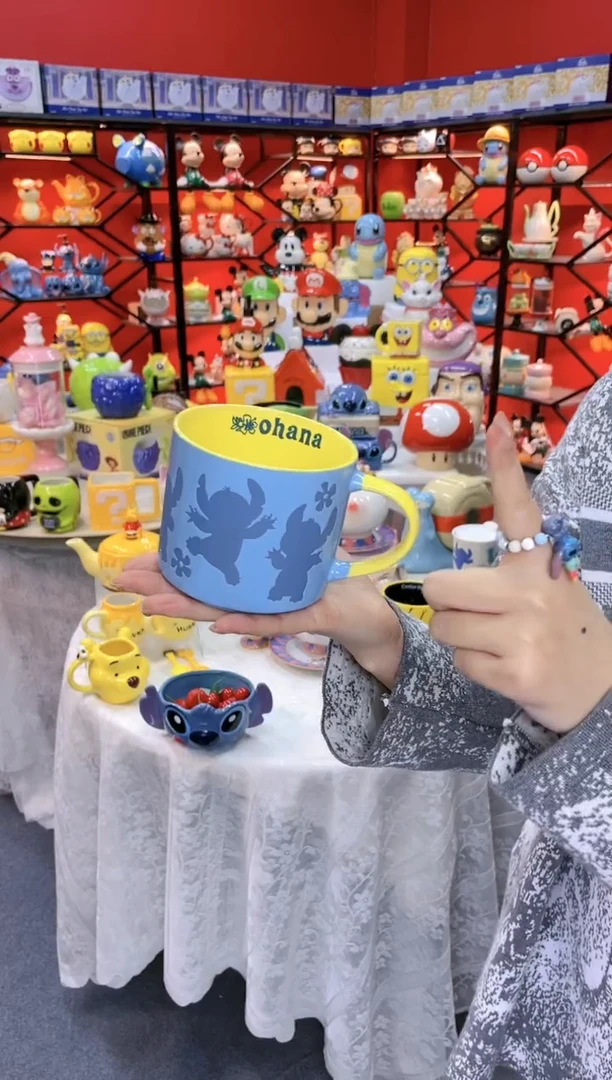 【闪购商品】1@@陶瓷杯史迪仔杯子