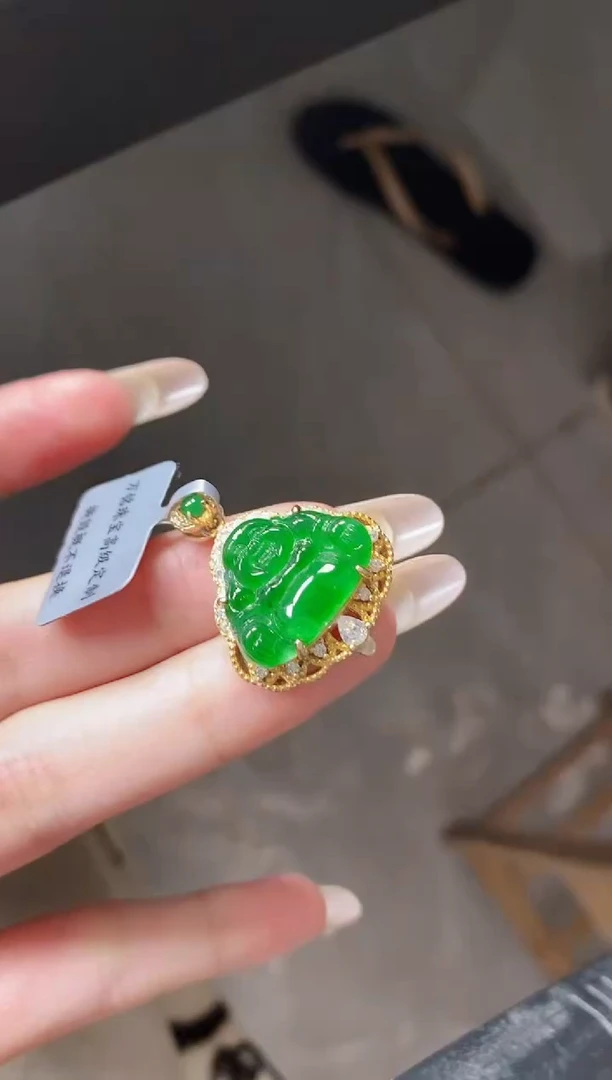 银S925镶嵌戒指翡翠51511