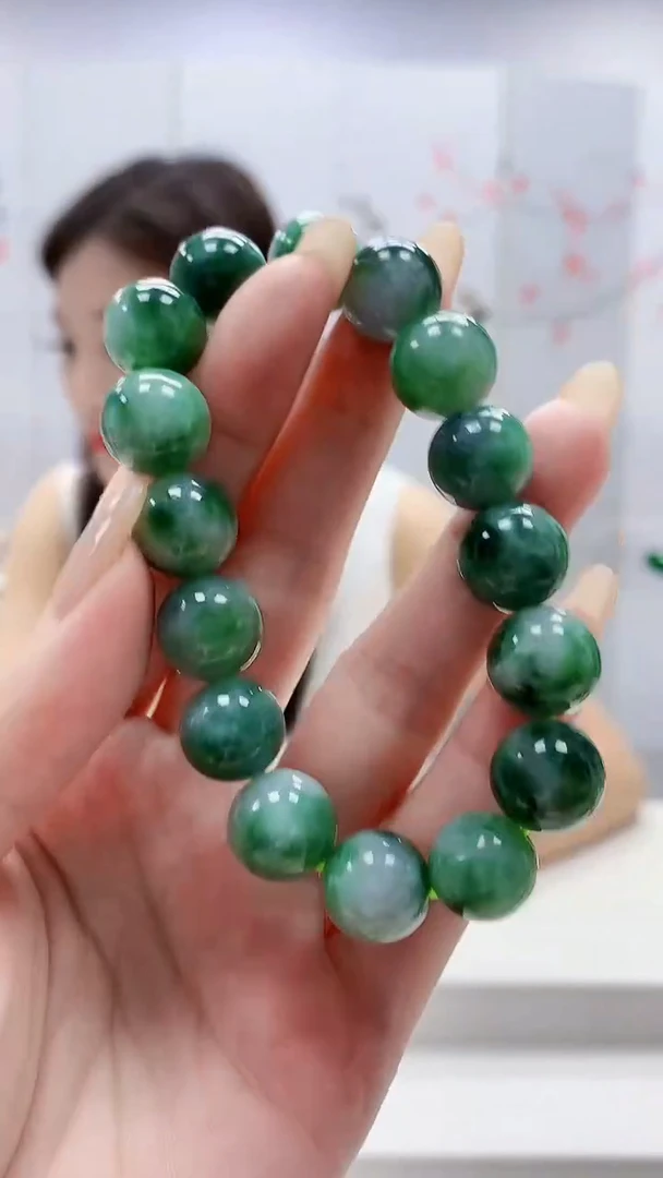 未镶嵌定制翡翠4957lr-毛货手串152