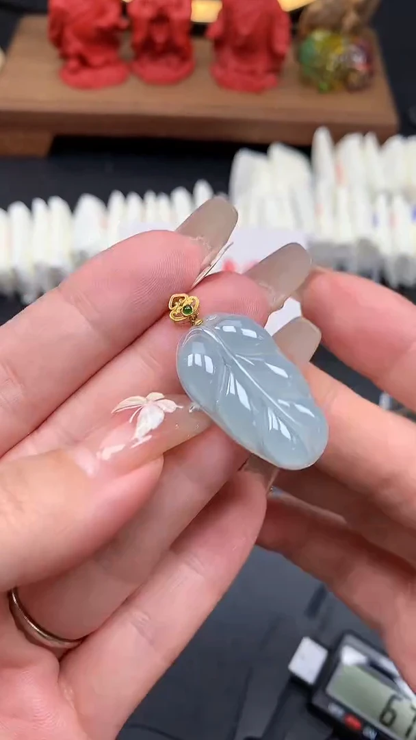 【闪购商品】翡翠吊坠(不含链)18K金镶嵌MS153000