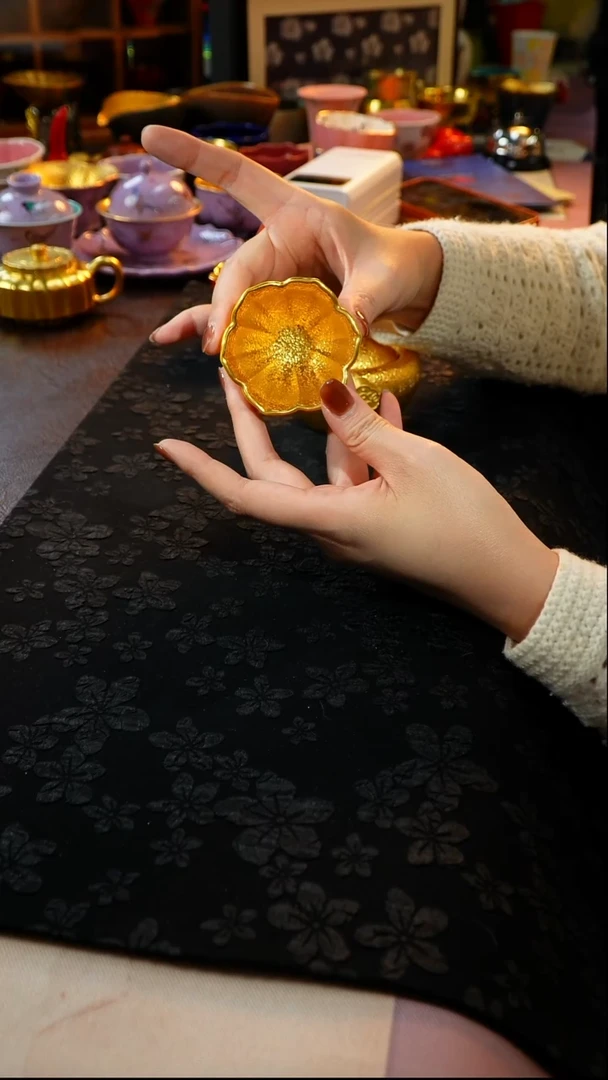 茶杯紫砂【宜景窑系列】黄色