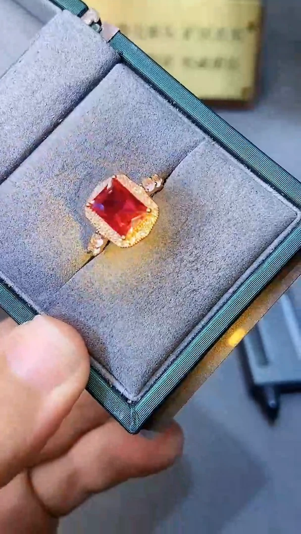 【闪购商品】红宝石戒指银S925镶嵌354