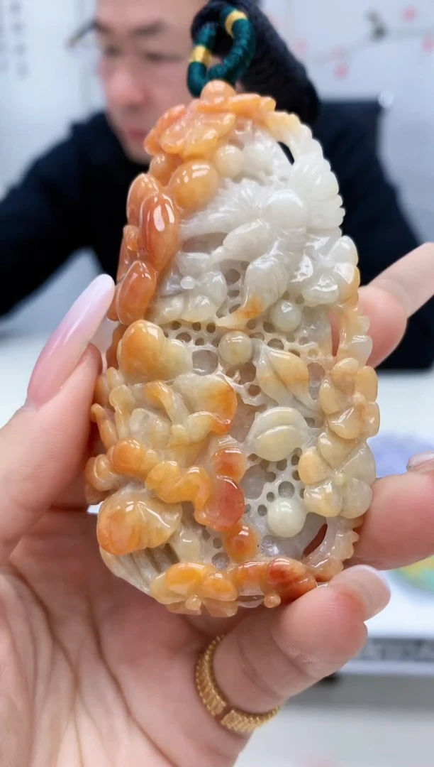 【闪购商品】定制翡翠未镶嵌5152lr-毛货挂件114
