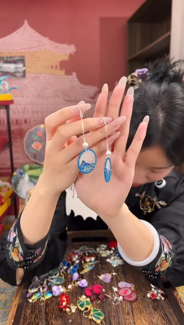 【闪购商品】刺绣苏绣世家非遗手工（耳环）