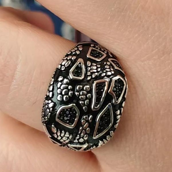 铁合金大理石戒指 爱敏首饰戒指