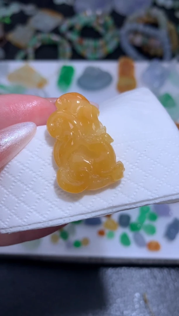 未镶嵌定制翡翠九尾狐
