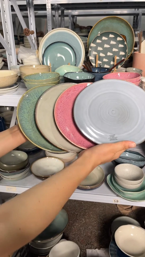 陶瓷外贸尾货瑕疵满20包邮X4 小盘组合