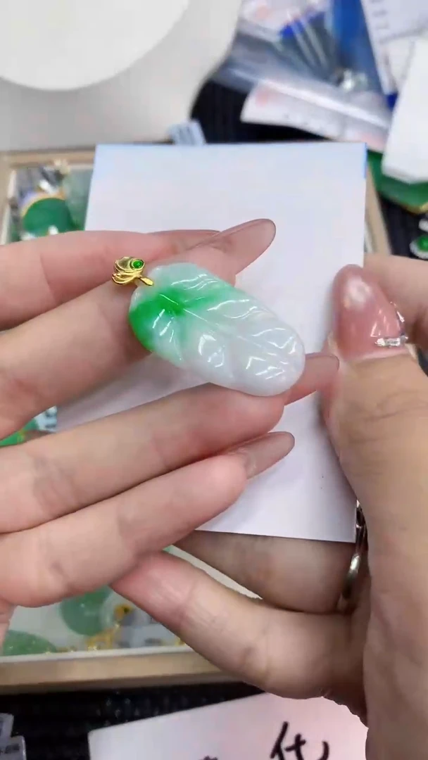 翡翠未镶嵌吊坠(不含链)1