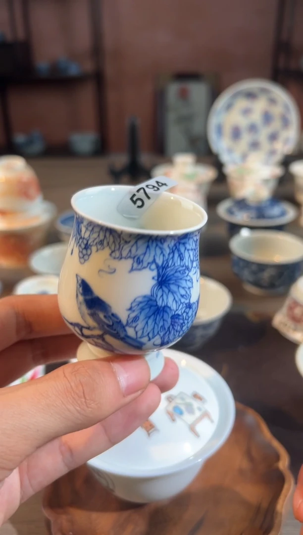5794天禄言瓷手工手绘茶器