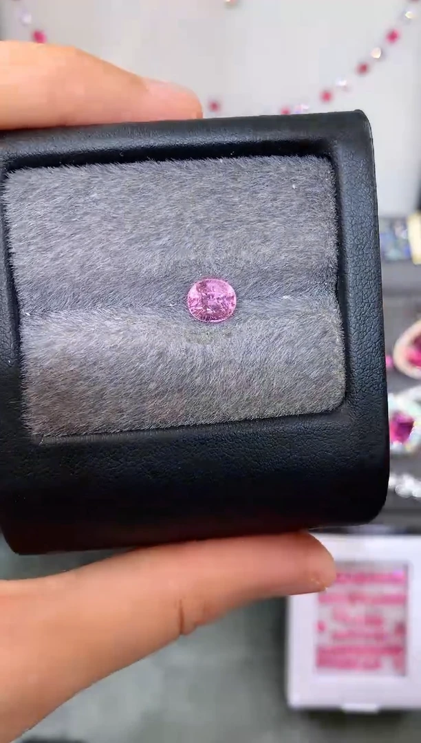 【闪购商品】定制尖晶石裸石未镶嵌椭圆 樱花粉色调 1.37ct