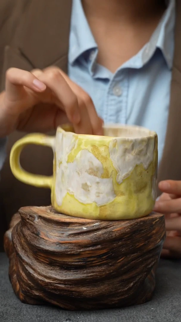 杯子陶351景德镇手创颜色釉杯（食品级）