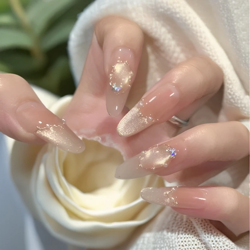 【纸醉金迷】纯手工新款猫眼穿戴甲秋冬美甲高级穿戴短款款式甲片