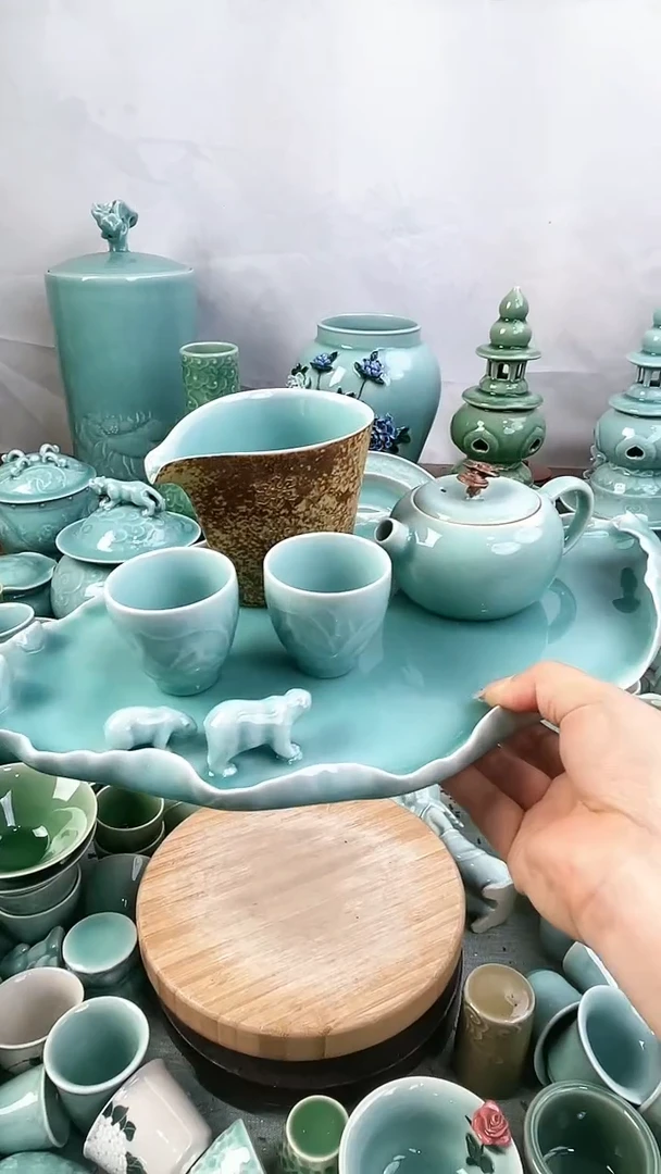 特价福利 微瑕 慧仙青瓷