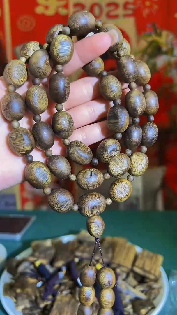 【闪购商品】沉香手串沉浮天然老料留疤多圈母树陆河55