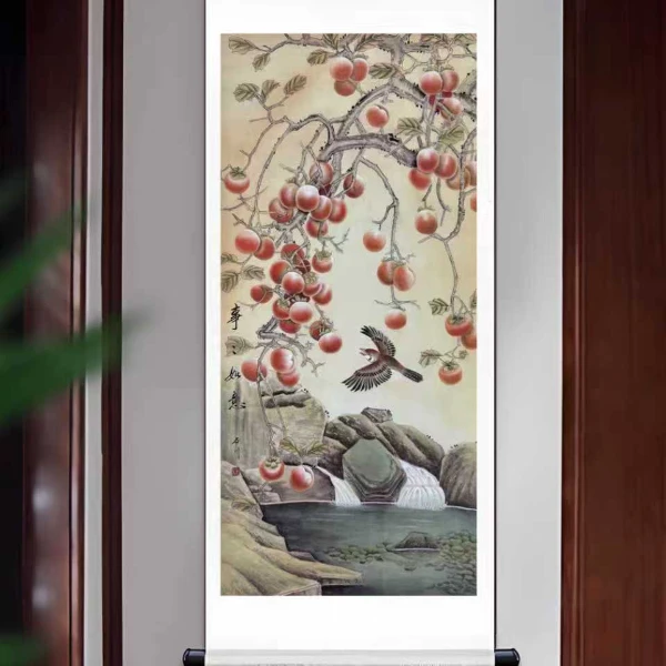 四尺《事事如意》软装裱卷轴成品包邮到家