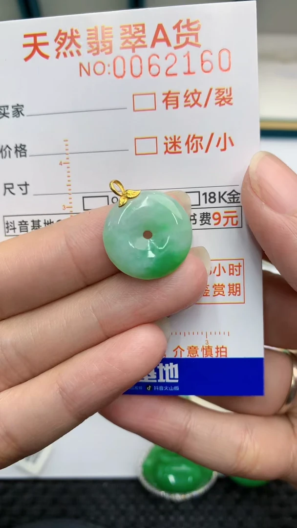 【闪购商品】翡翠颈饰18K金镶嵌            8