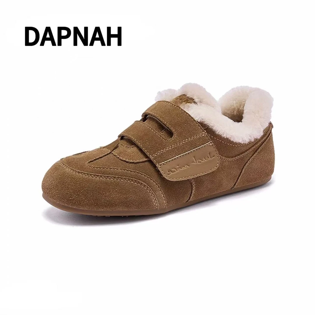 【品牌补贴】复古德训鞋女2025冬季新款保暖舒适轻便百搭休闲鞋X1