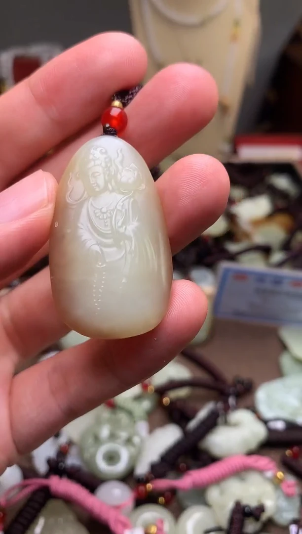 颈饰未镶嵌和田玉新疆料青海料清水和田玉吊坠