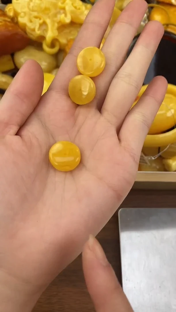 裸石琥珀未镶嵌天然琥珀蜜蜡多样性发一