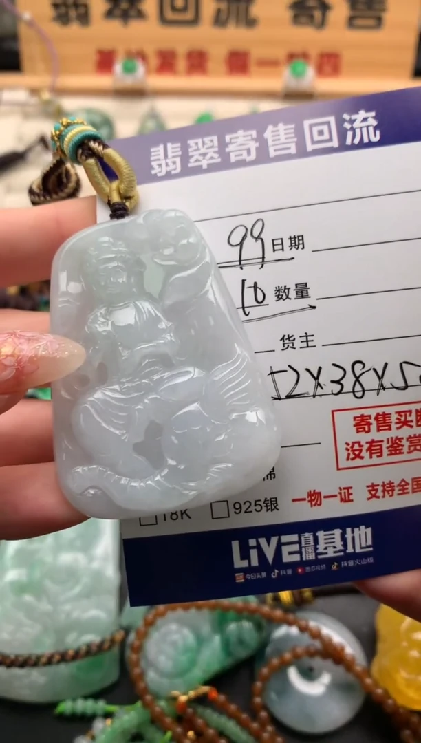 翡翠未镶嵌颈饰10136097