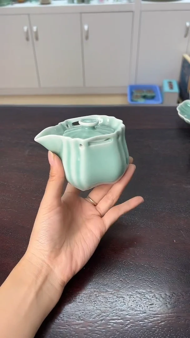 龙泉云间青瓷小米茶器