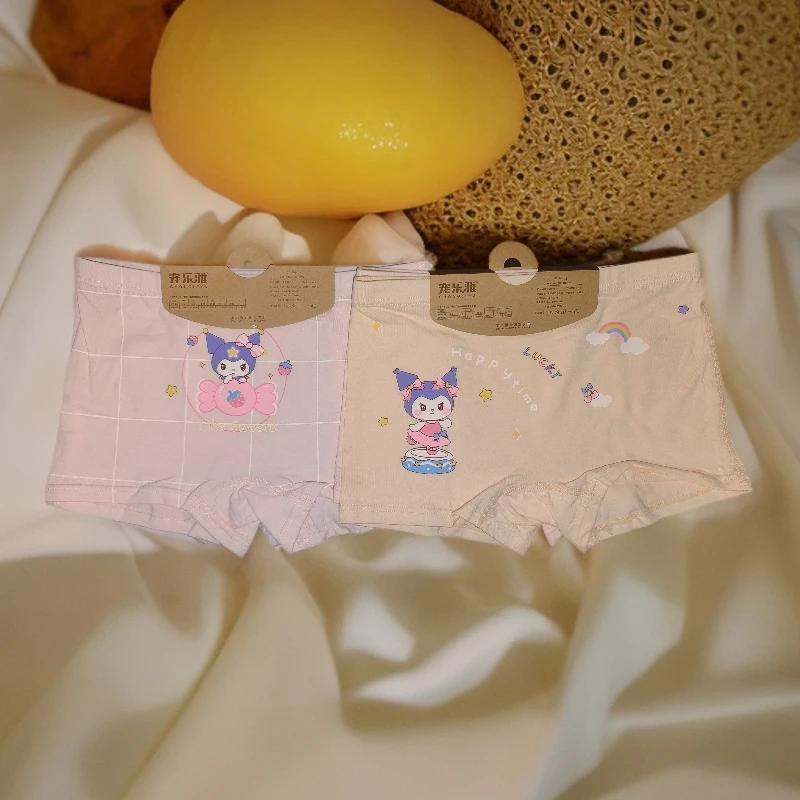 【2号女童】女童宝宝纯棉无骨无侧缝透气抗菌底档四角内裤卡通