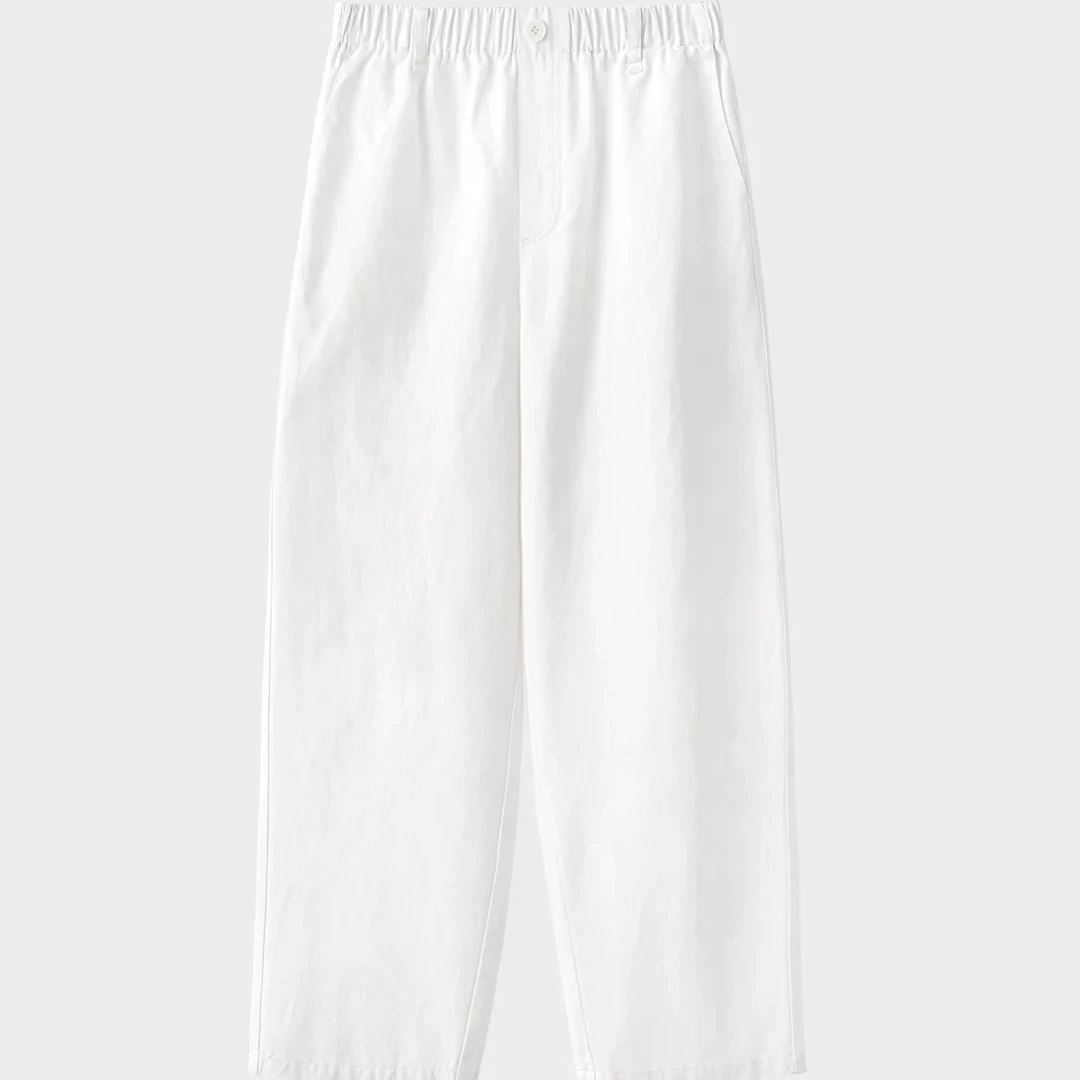 Hjie-【纸片人】莱赛尔天丝！高端定制琥珀流光休闲百搭纸片裤8686