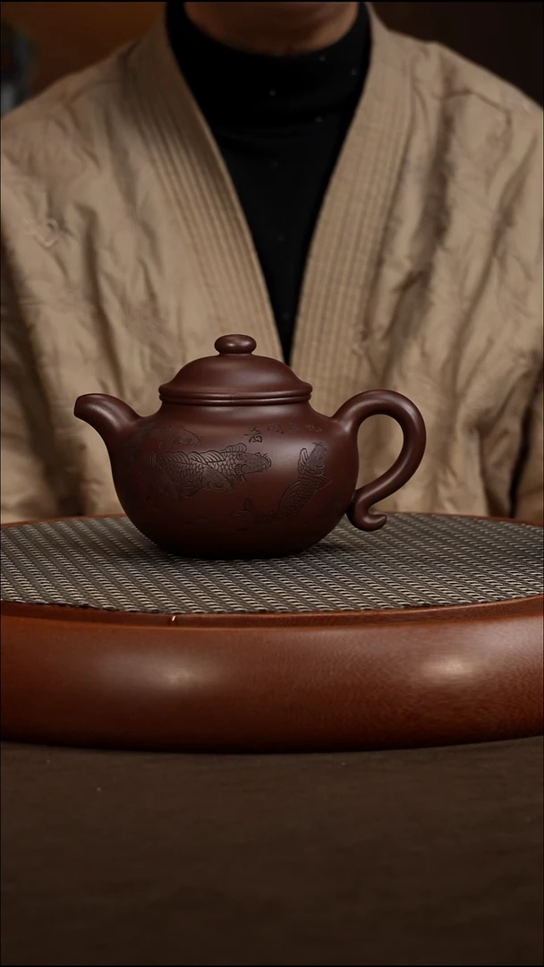 茶壶紫砂【P050】莲子 400c  BJZ