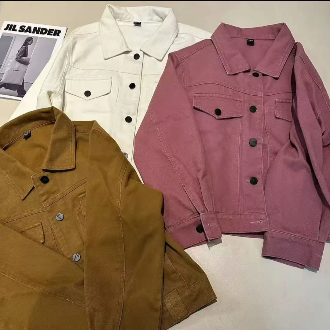 《优麦汇》Y5170早春新款设计感百搭时尚牛仔外套休闲女款