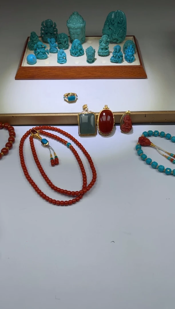 南红玛瑙手串手串18K金镶嵌手串手串