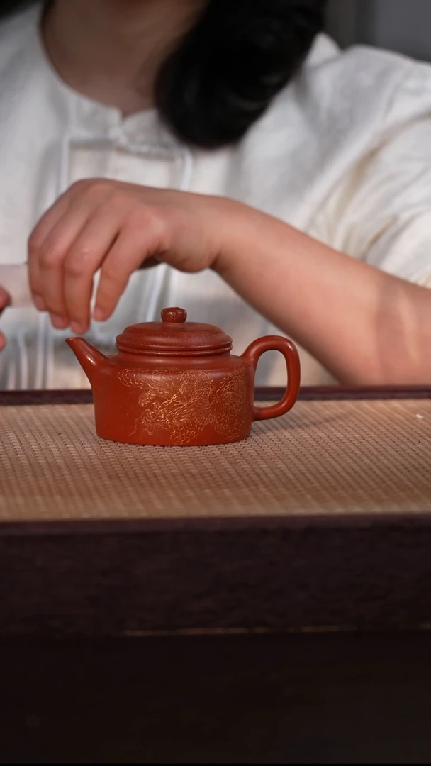 茶壶紫砂粗砂朱泥 160cc